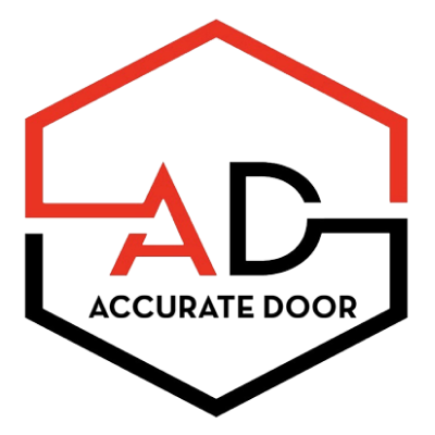 Accurate Door and Dock logo with outline